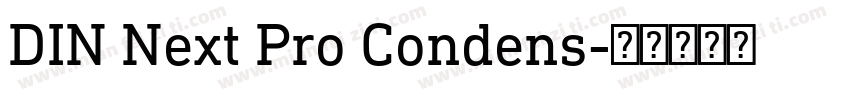 DIN Next Pro Condens字体转换